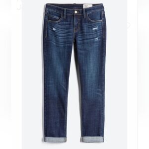 Cosmic Blue Love Adrianne Boyfriend Distressed Jean